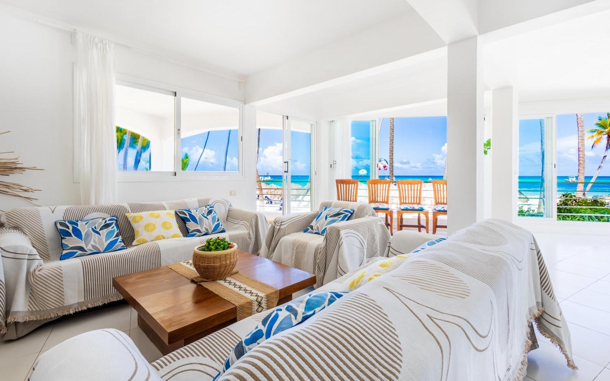 Prime Ocean View Punta Cana Apartments - 3-Bedroom Getaway With Private Terrace On Bavaro Beach Εξωτερικό φωτογραφία